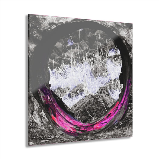 Through - Acrylic Print — Modern Wall Art with French Cleat Hanging