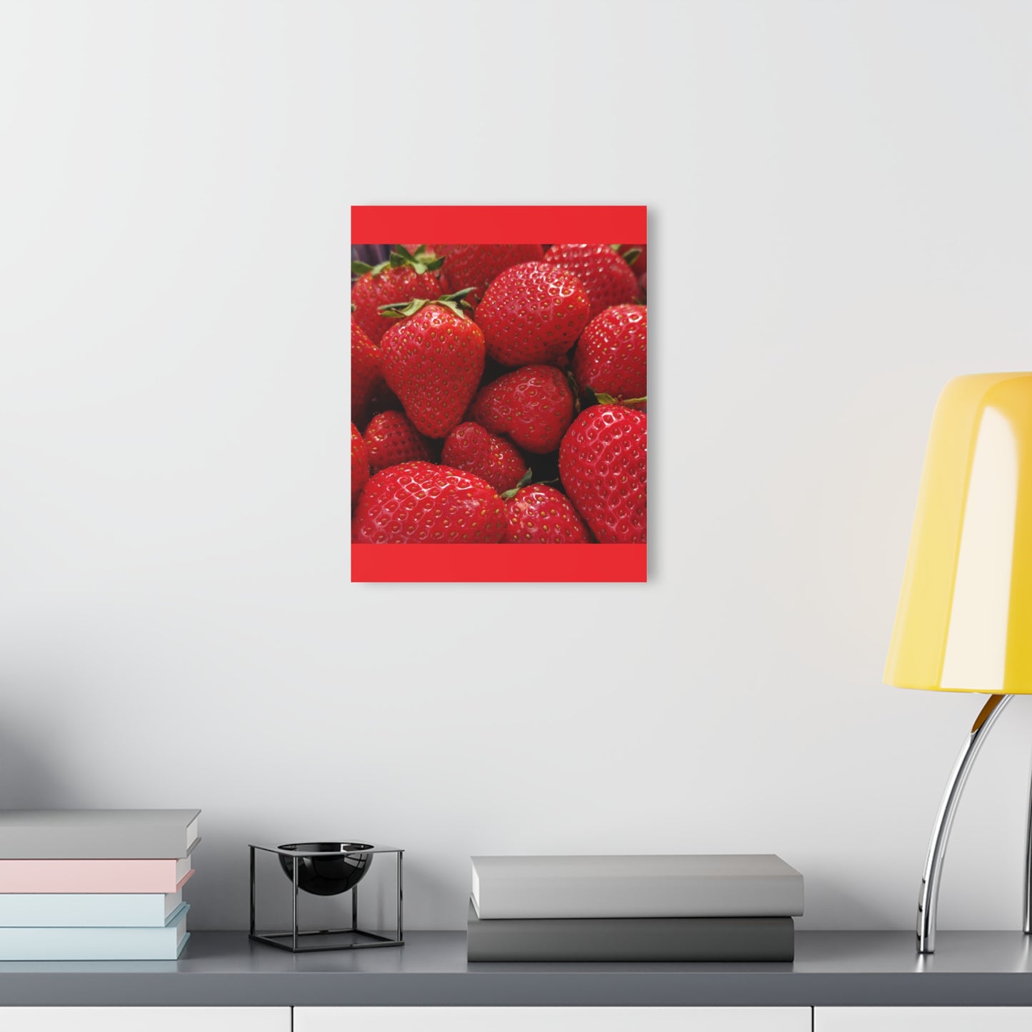 Fresh Strawberries - Acrylic Print (French Cleat Hanging) — Modern Urban Wall Art