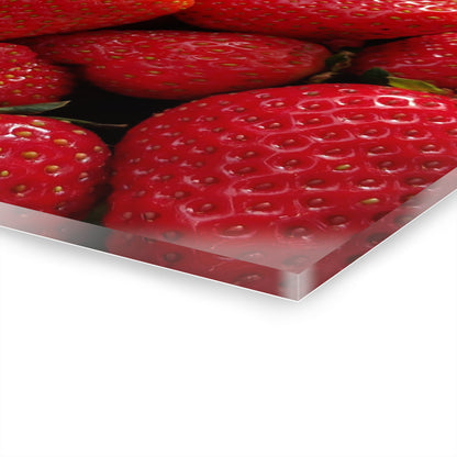Fresh Strawberries - Acrylic Print (French Cleat Hanging) — Modern Urban Wall Art
