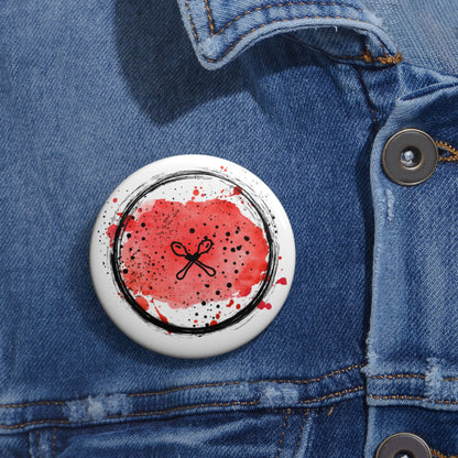 Wooden Cross Spoons and Blood Splatter pin