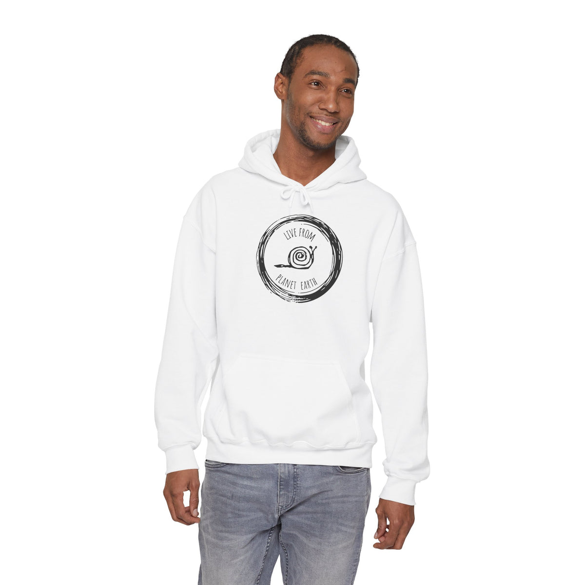 Live From Planet Earth Unisex Heavy Blend™ Hooded Sweatshirt