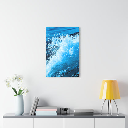 Blue Wake - Acrylic Wall Art - Framed Print with French Cleat Hanger