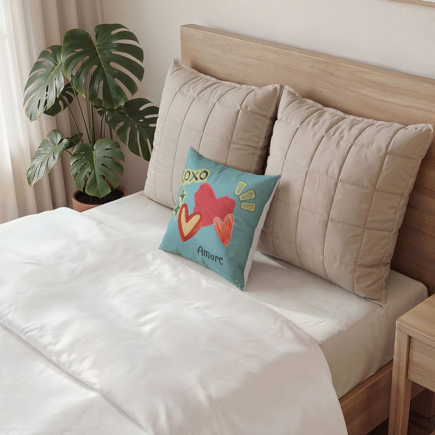Amore Poly Velvet Pillow