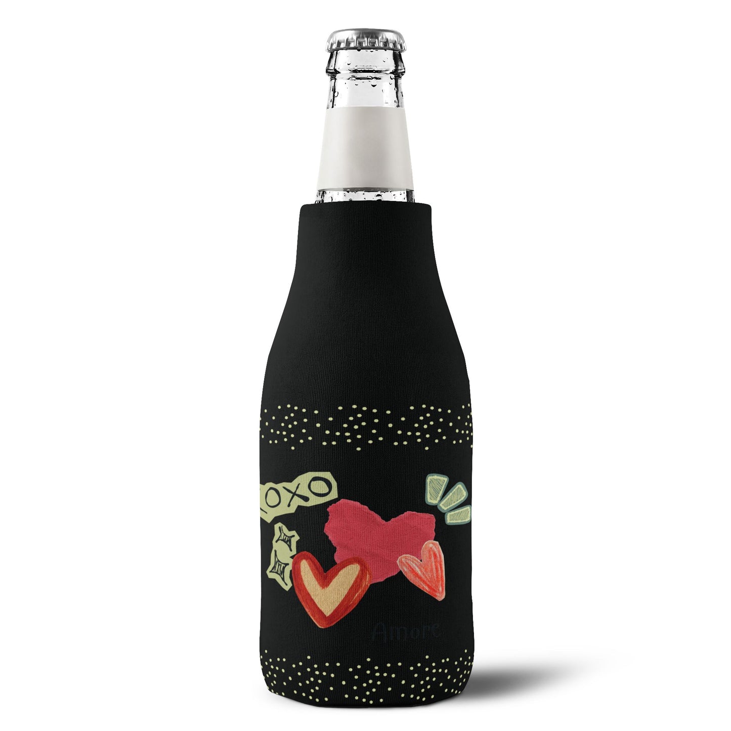 Amore XOXO Zip-Up Bottle Cooler Sleeve