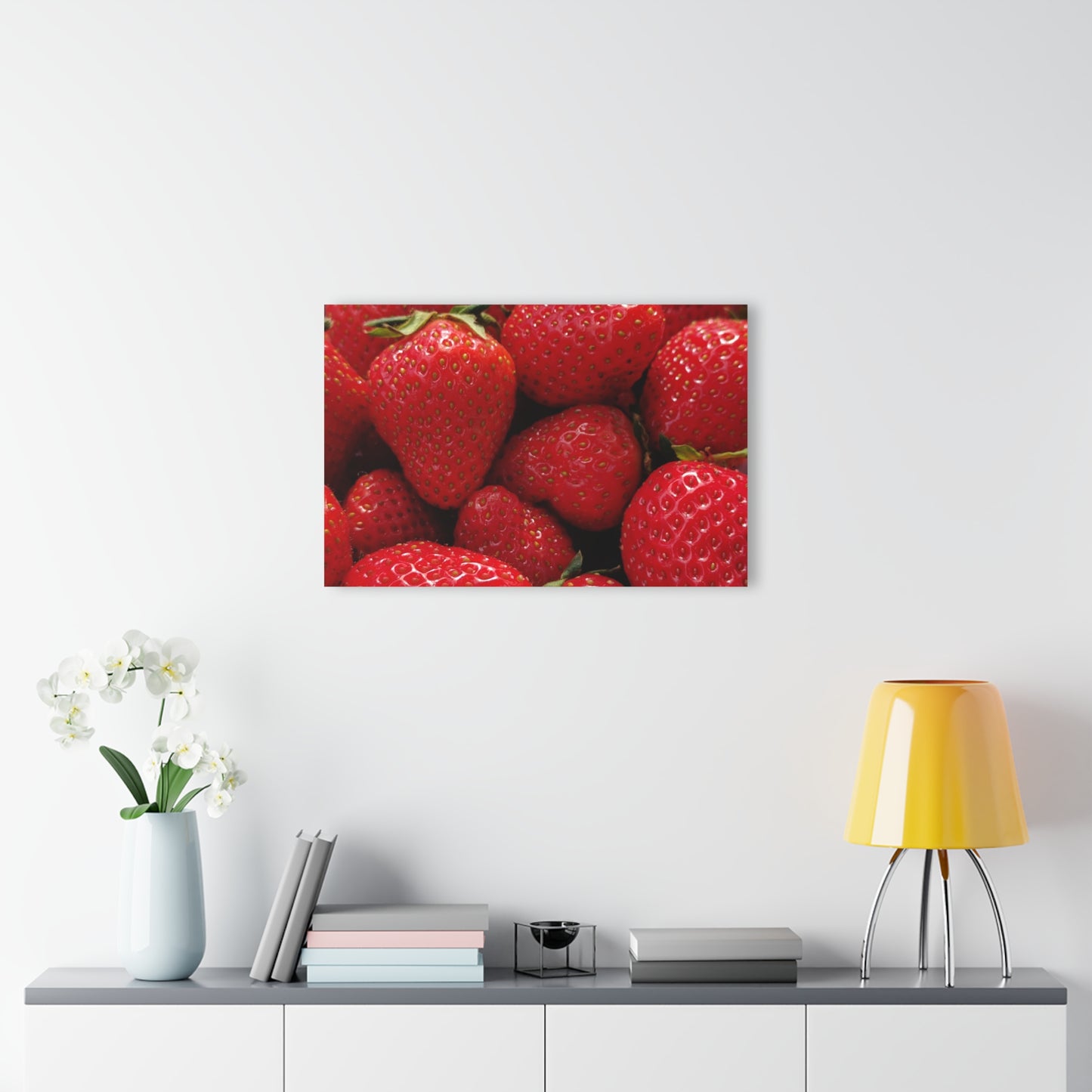 Fresh Strawberries - Acrylic Print (French Cleat Hanging) — Modern Urban Wall Art