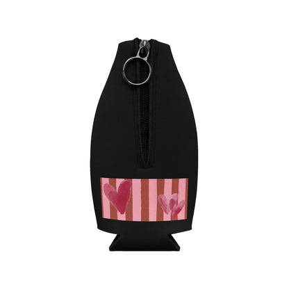 Amore XOXO Zip-Up Bottle Cooler Sleeve