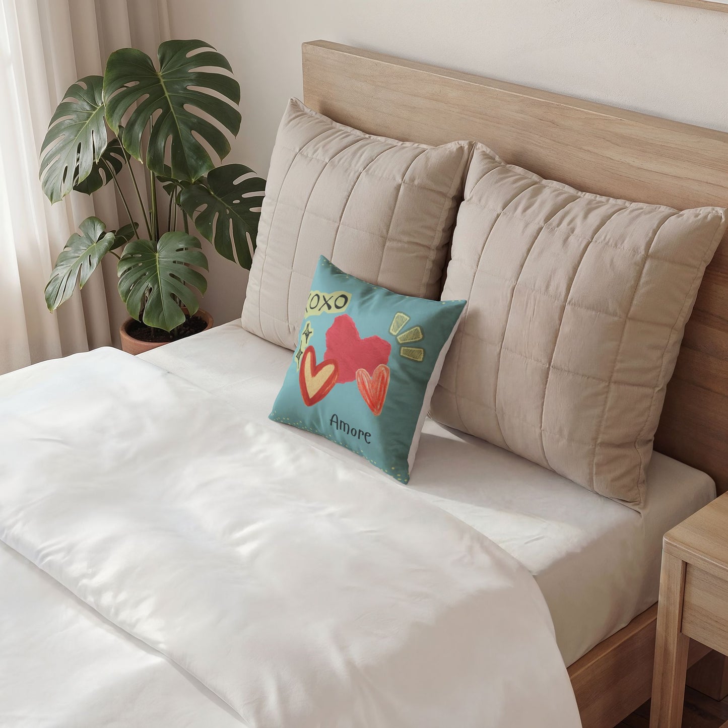 Amore Poly Velvet Pillow