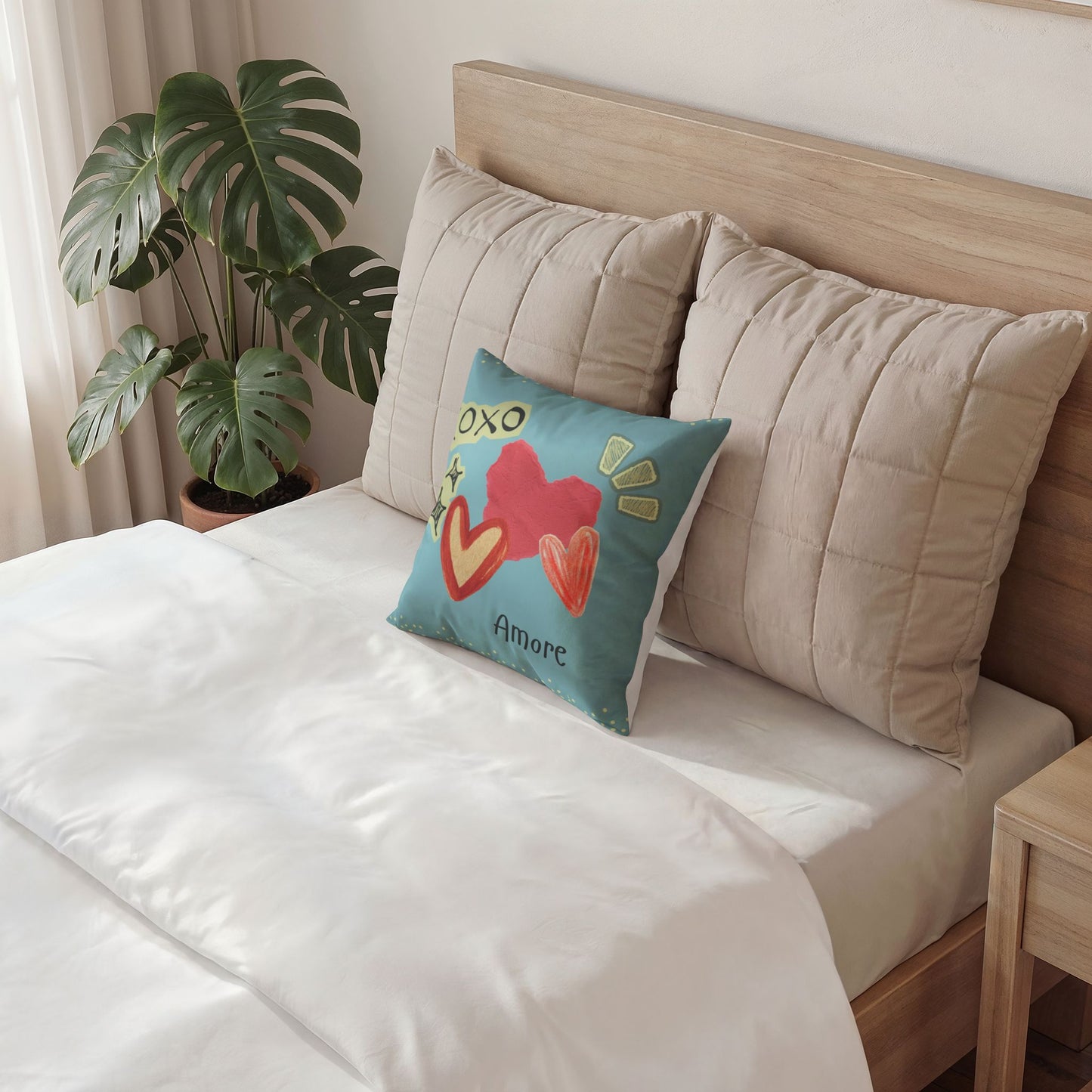 Amore Poly Velvet Pillow