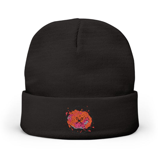 Vibrant Embroidered Knit Beanie | Colorful Accessory for Winter, Gifts for Him and Her, Stylish Cap for Festivals, Cozy Warm Apparel