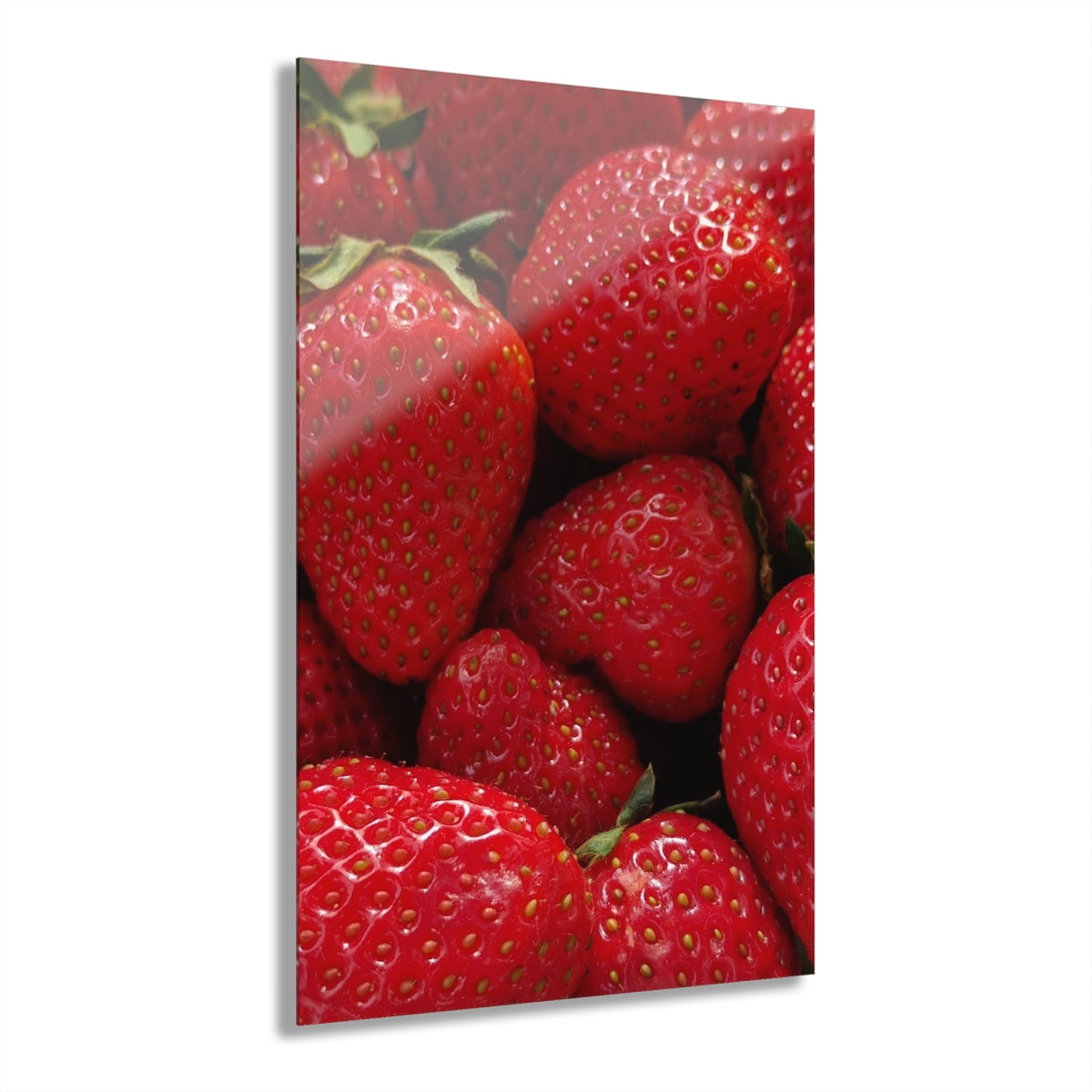 Fresh Strawberries - Acrylic Print (French Cleat Hanging) — Modern Urban Wall Art