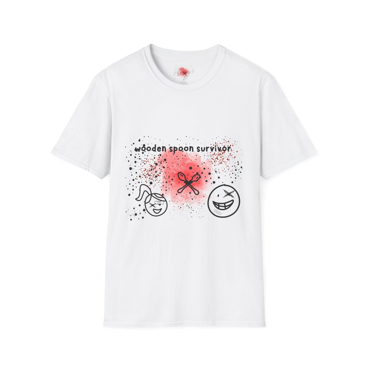 Wooden Spoon Survivor T-Shirt, GenX, Fun Gift, Family Time Apparel, Cooking Humor Tee, Gift for Mother's Day, Cute Cooking Shirt