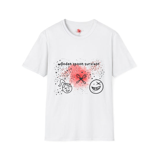 Wooden Spoon Survivor T-Shirt, GenX, Fun Gift, Family Time Apparel, Cooking Humor Tee, Gift for Mother's Day, Cute Cooking Shirt