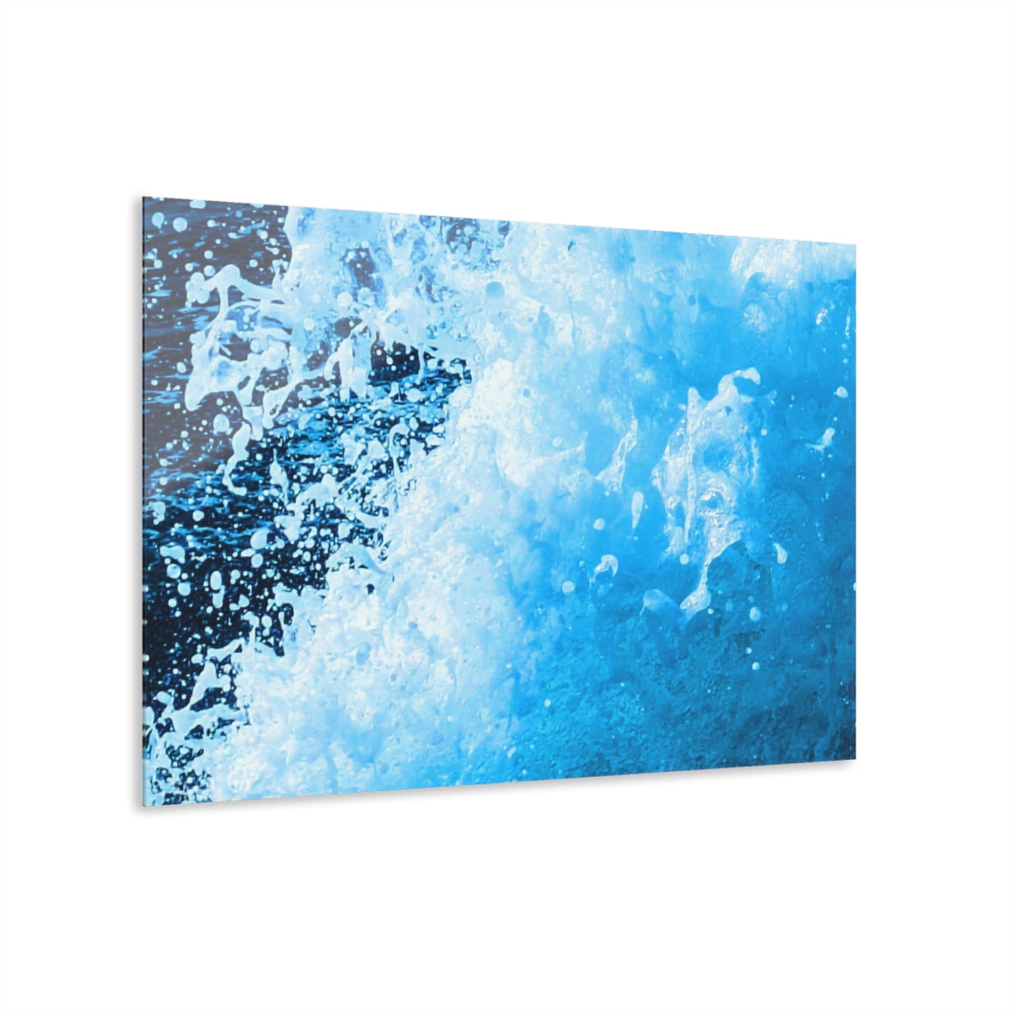 Blue Wake - Acrylic Wall Art - Framed Print with French Cleat Hanger