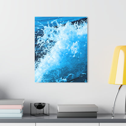 Blue Wake - Acrylic Wall Art - Framed Print with French Cleat Hanger