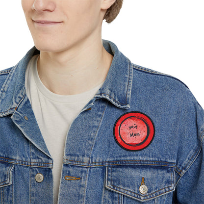 Your Mom Iron-On Patch, Fun Denim Jacket Accent, Gift for Mom, Unique Sewing Accessory, Custom Patch for Personalization