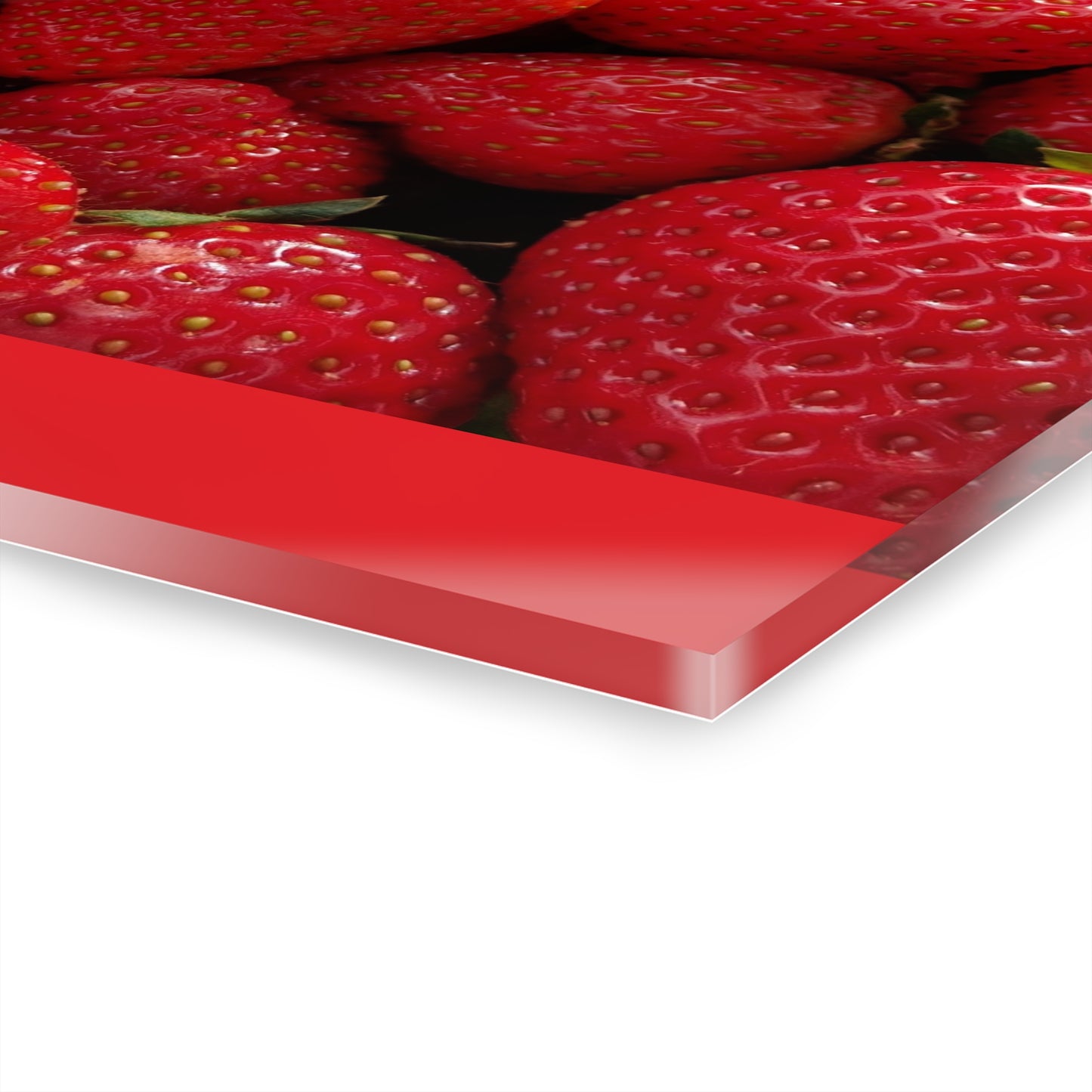 Fresh Strawberries - Acrylic Print (French Cleat Hanging) — Modern Urban Wall Art