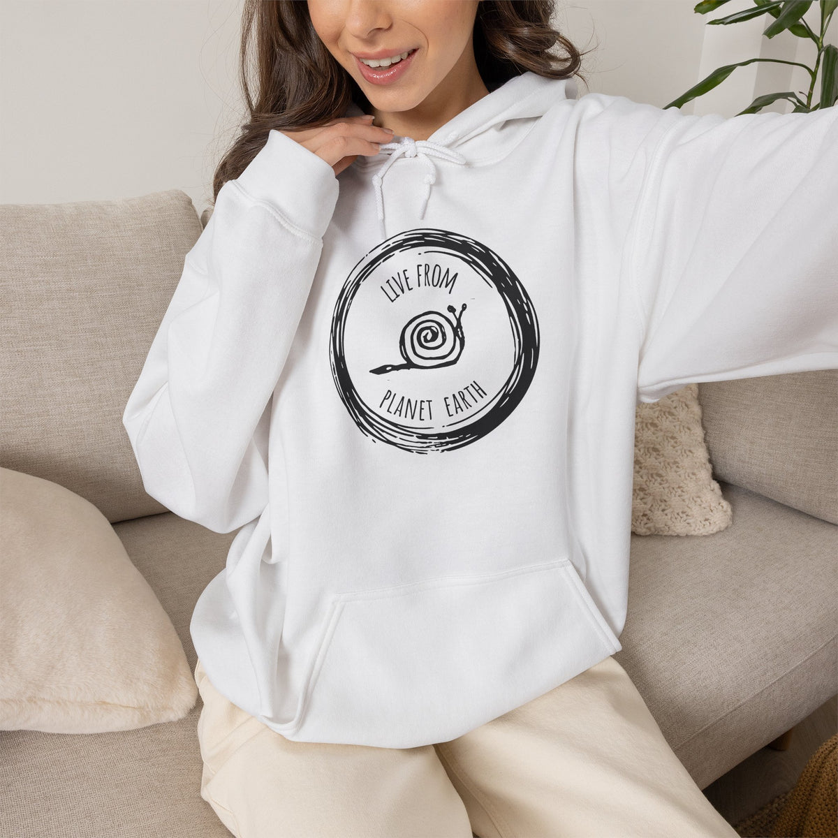 Live From Planet Earth Unisex Heavy Blend™ Hooded Sweatshirt