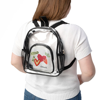 Amore XOXO Clear Stadium Backpack